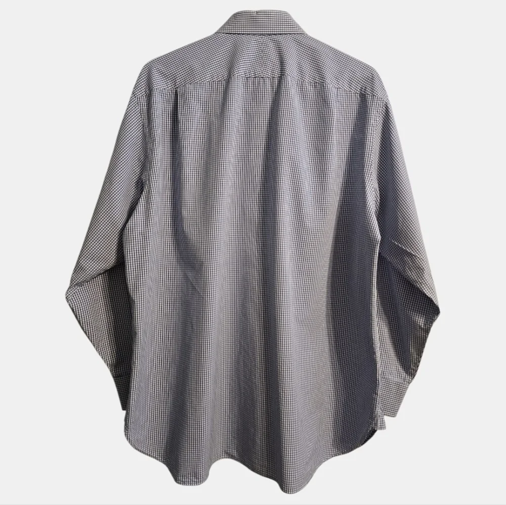 Charles Tyrwhitt Classic Fit Shirt 18x35 Blue Check Smart-Casual Professional - Picture 6 of 9